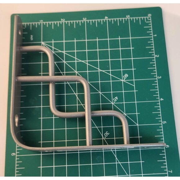 Silver Heavy-Duty Metal Shelf Brackets Set of 4 Zig-Zag Design Wall Mount Suppor - Picture 5 of 12